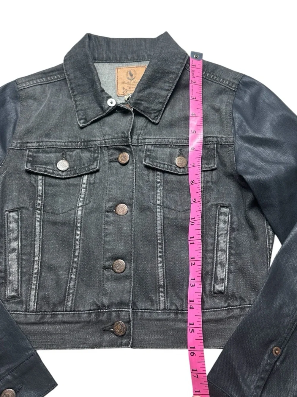 RALPH LAUREN: Boy's Two-Toned Denim Jean Jacket - Size 12